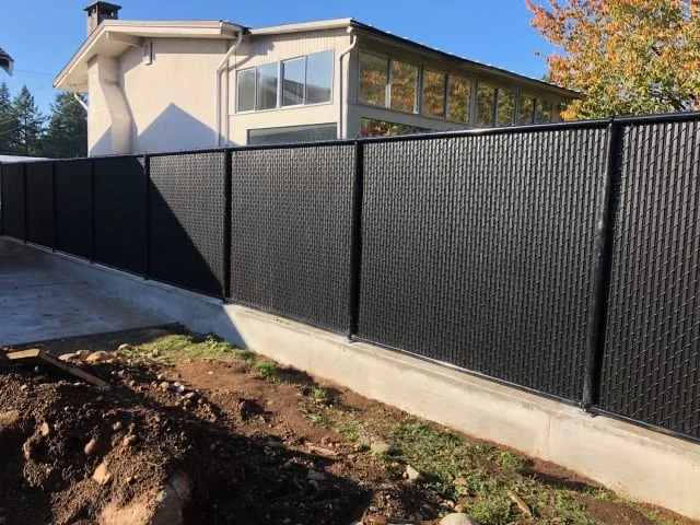 Black fence color sample